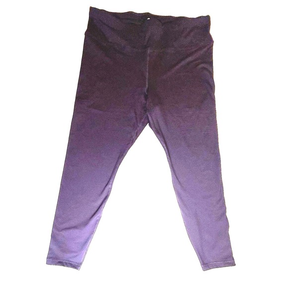 90 Degree‎ by Reflex High Waist Fleece Lined Leggings Yoga Pants XXXL Purple-567 - Picture 1 of 6